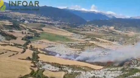 Desconfinados los vecinos de Barós (Huesca), afectado por el fuego