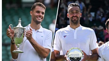 Verbeek en Pel genieten na van Wimbledon-avontuur: 'Sinner had al wat glaasjes op'