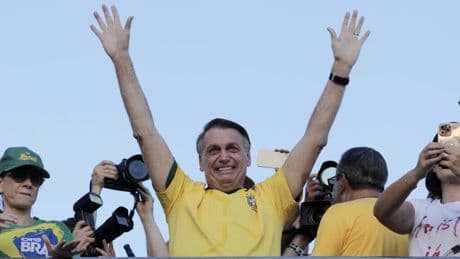 Bolsonaro leads protest in Brazil at site of 2023 far-right insurrection
