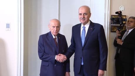 TBMM Başkanı Kurtulmuş ile MHP lideri Bahçeli görüştü; gündem terörsüz Türkiye süreci