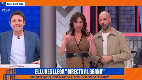 Cintora da la bienvenida a Marta Flich y a Gonzalo Miró y anuncia el cambio de horario de 'Malas lenguas'