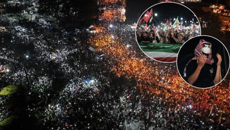 Binler Ayasofya'da tek yürek! "Gazze'ye Umut Işığı Ol" yürüyüşüne katılan sayısı belli oldu
