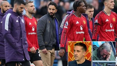 Ruben Amorim at risk: Gary Neville says he's 'seen this film' with Man United manager, who he is 'worried' for, as alarm bells ring around his tactics, league position - and THREE players who 'do not work in the Premier League'