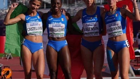 Atletica, oro per l'Italia nella staffetta 4x100. Brilla ancora Kelly Doualla