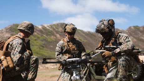 The US Marine Corps is trying to figure out how to sort out friendly and enemy drones in battle