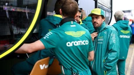 Alonso y la oportunidad perdida en casa de Aston Martin: "El tercero era muy posible"
