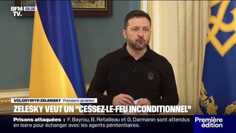 Guerre en Ukraine: Volodymyr Zelensky veut "discuter d'un cessez-le-feu inconditionnel"
