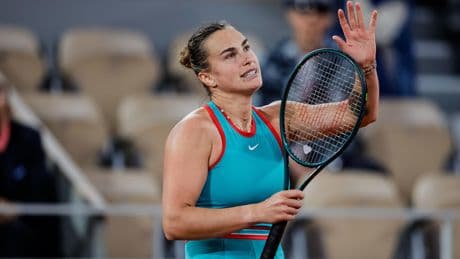 Roland-Garros : bousculé dans le premier set, Sabalenka se hisse au 3e tour