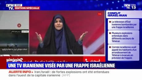 Iran: les images de l’attaque israélienne contre la télévision d’État iranienne