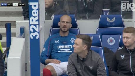 Raging Vaclav Cerny sends sub message as he batters Rangers dugout