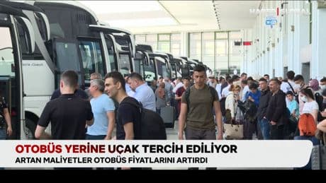 Otobüs yerine uçak tercih ediliyor