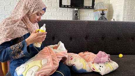 Gaza baby triplets survive nightmare birth in warzone as starvation rages