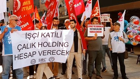 Denizli'de eylem: Cinayetten Çalık Holding ve iktidar sorumludur