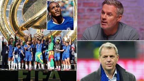 Jamie Carragher explains why Chelsea are NO CLOSER to winning the Premier League title - despite spending £250m on new players this summer and becoming world champions