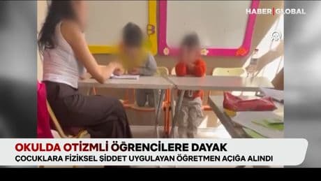 Okulda otizmli öğrencilere dayak atan öğretmenin görüntüleri ortaya çıktı