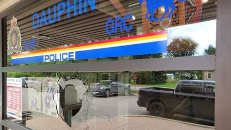 Dauphin man arrested after rock hurled through window of RCMP detachment