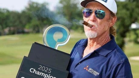 Otro 'purazo' de 'El Pisha' Miguel Ángel Jiménez, que ya supera los catorce millones de euros en el circuito senior de la PGA