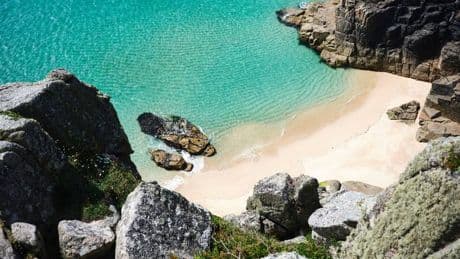 UK beach 'not for the faint-hearted' but has crystal clear waters