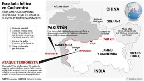India y Pakistán reviven los tambores de guerra por Cachemira: &quot;Es la mayor escalada bélica en lo que llevamos del siglo XXI&quot;