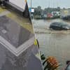 Onweer met hagel en wateroverlast op verschillende plaatsen: beelden tonen hoe water lijnbus inloopt