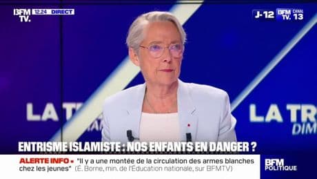 Élisabeth Borne: "Je pense qu'il n'y a pas de fichés S à l'Éducation nationale"