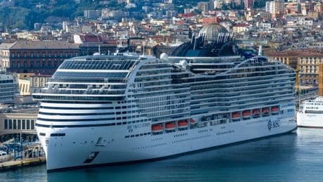 MSC Cruises’ first natural gas-fuelled ship loses power off coast of Italy