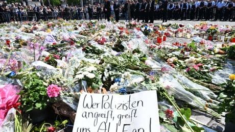Mannheim gedenkt des getöteten Polizisten Rouven Laur