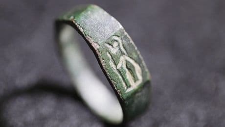 Teenager on hike finds 1,800-year-old ring depicting Roman goddess Minerva