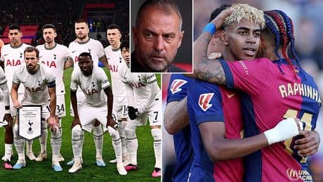 Former Tottenham star, 36, 'set for shock move to Barcelona' after surprise comeback season wowed boss Hansi Flick