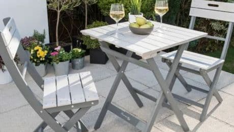 Dunelm slashes 20% off 'stylish' patio set that 'easily folds away' and is perfect for small spaces