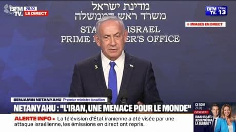 Conflit Iran-Israël: "J’ai un contact continu avec les États-Unis", annonce Benyamin Netanyahou