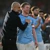 “Vechten al lang daartegen, maar er gebeurt niets”: Pep Guardiola ontevreden over speelmoment laatste thuismatch Kevin De Bruyne