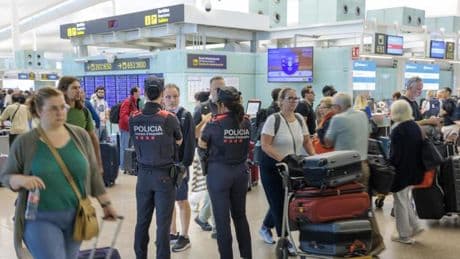 El aeropuerto de Barcelona pasó su agosto más seguro con menos delitos que en 2023