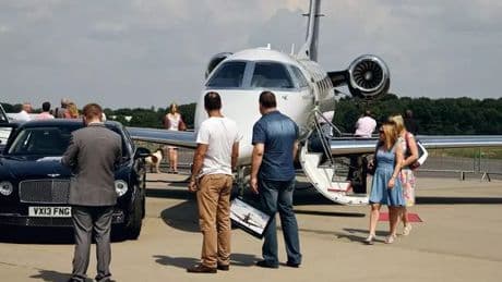 Tensions erupt at UK's most exclusive billionaire's private jet fair