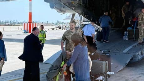 Dozens of Brits airlifted out of Israel by RAF as Middle East faces 'perilous moment'