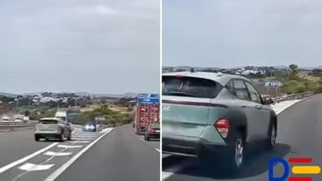 El susto que se lleva una conductora en una autovía en dirección a Fuengirola con otro vehículo que quería tomar una salida: “El pan de cada día”