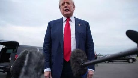 Five issues Donald Trump raised speaking to journalists after Scotland arrival