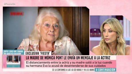 Mónica Pont reacciona al desesperado mensaje de su madre: "No es la viejecita que os creéis"