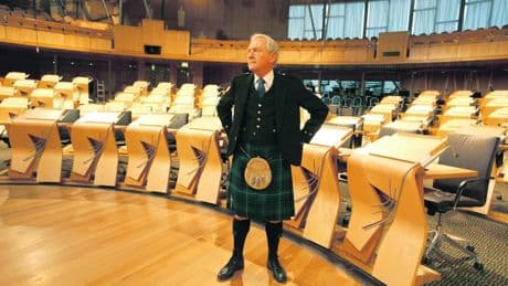 Former Holyrood presiding officer Sir George Reid dies aged 86