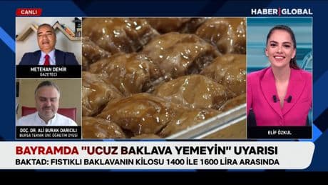Bayramda "ucuz baklava" yemeyin uyarısı
