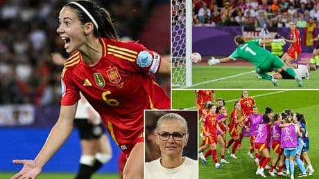 England learn their Euro 2025 final opponents as Spain strike late in extra-time to beat Germany and set up a rematch from the World Cup