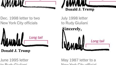 Trump Denies Epstein Birthday Drawing, but Signature Matches Personal Letters