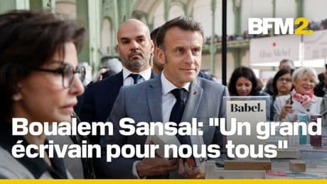 Le déplacement d'Emmanuel Macron au Festival de livre de Paris en intégralité