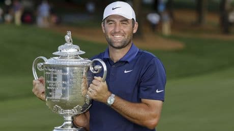Golfer Scheffler wint derde majortitel na uitstekend slot PGA Championship