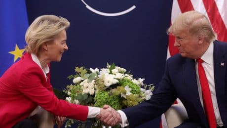 Treffen von der Leyen mit Trump - Kommt es heute zur Zoll-Einigung?