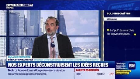 Bullshitomètre : "Le "put" des marchés les sauvera toujours". FAUX ! répond Sébastien Korchia - 15/04