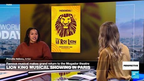 South Africa's Phindile Ndlovu on 'great honour' of featuring in Lion King musical in Paris