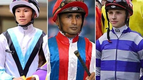 Three jockeys rushed to hospital as horse dies in horror racing incident