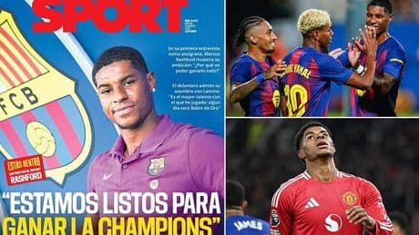 Marcus Rashford admits he escaped Man United 'to be happy' in front page interview of Spanish newspaper - and reveals the bizarre nickname his new Barcelona team-mates are calling him