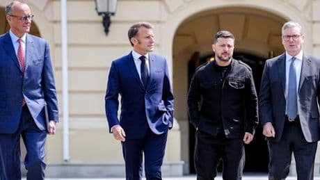 Merz und weitere führende europäische Politiker begleiten Selenskyj zu Gesprächen mit Trump
